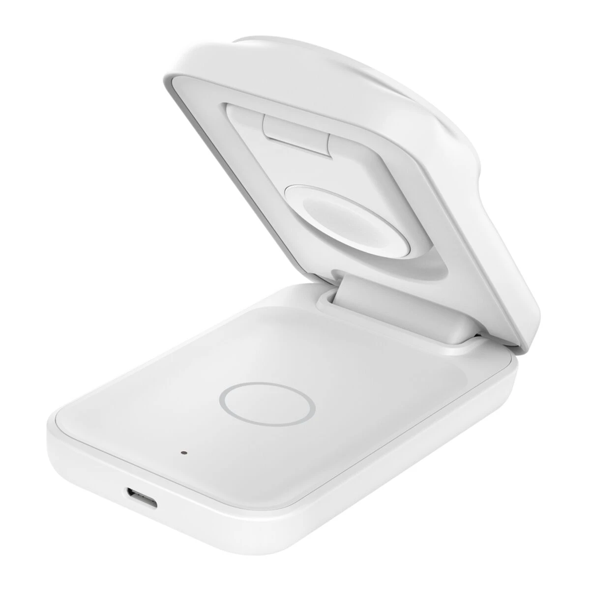 Беспроводное зарядное устройство Belkin UltraCharge 3-in-1 Foldable Magnetic Charger with Qi2 25W [Square Form] - White (WIZ036kqWH)