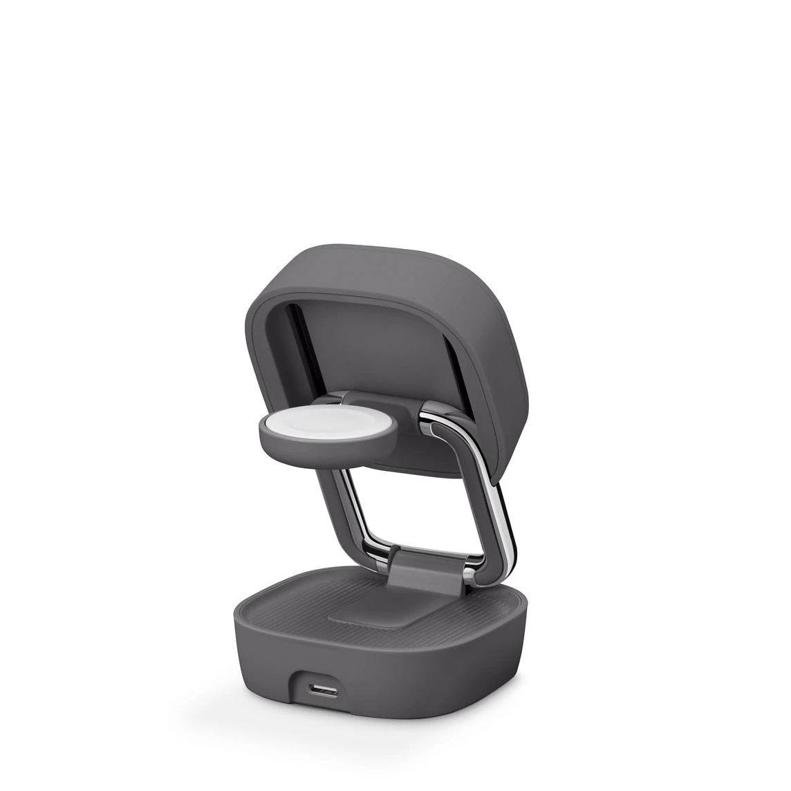 Беспроводное зарядное устройство Belkin UltraCharge Pro 2-in-1 Convertible Magnetic Charger - Gray (WIZ042ttCH-APL, HS8E2)