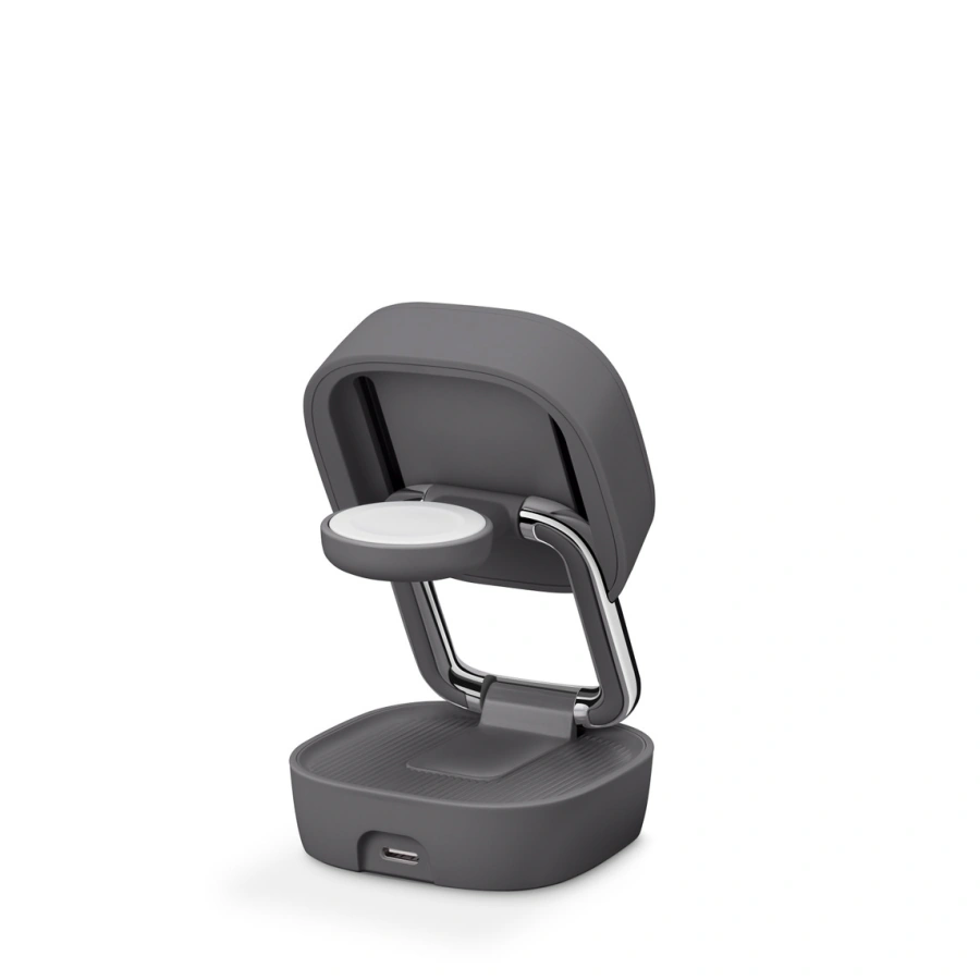Беспроводное зарядное устройство Belkin UltraCharge Pro 2-in-1 Convertible Magnetic Charger - Gray (WIZ042ttCH-APL, HS8E2)