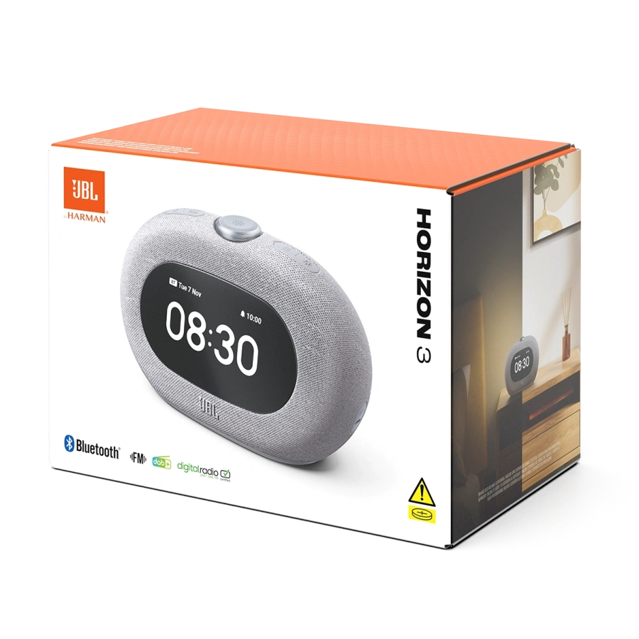 Будильник-колонка JBL Horizon 3 с FM Radio, Bluetooth, Ambient Light - Grey (JBLHORIZON3GRYEP)