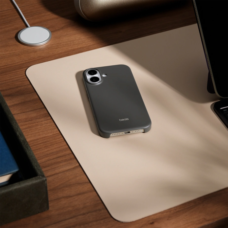 Чехол Beats для iPhone 17 Case with MagSafe and Camera Control – Granite Gray (MGK24)