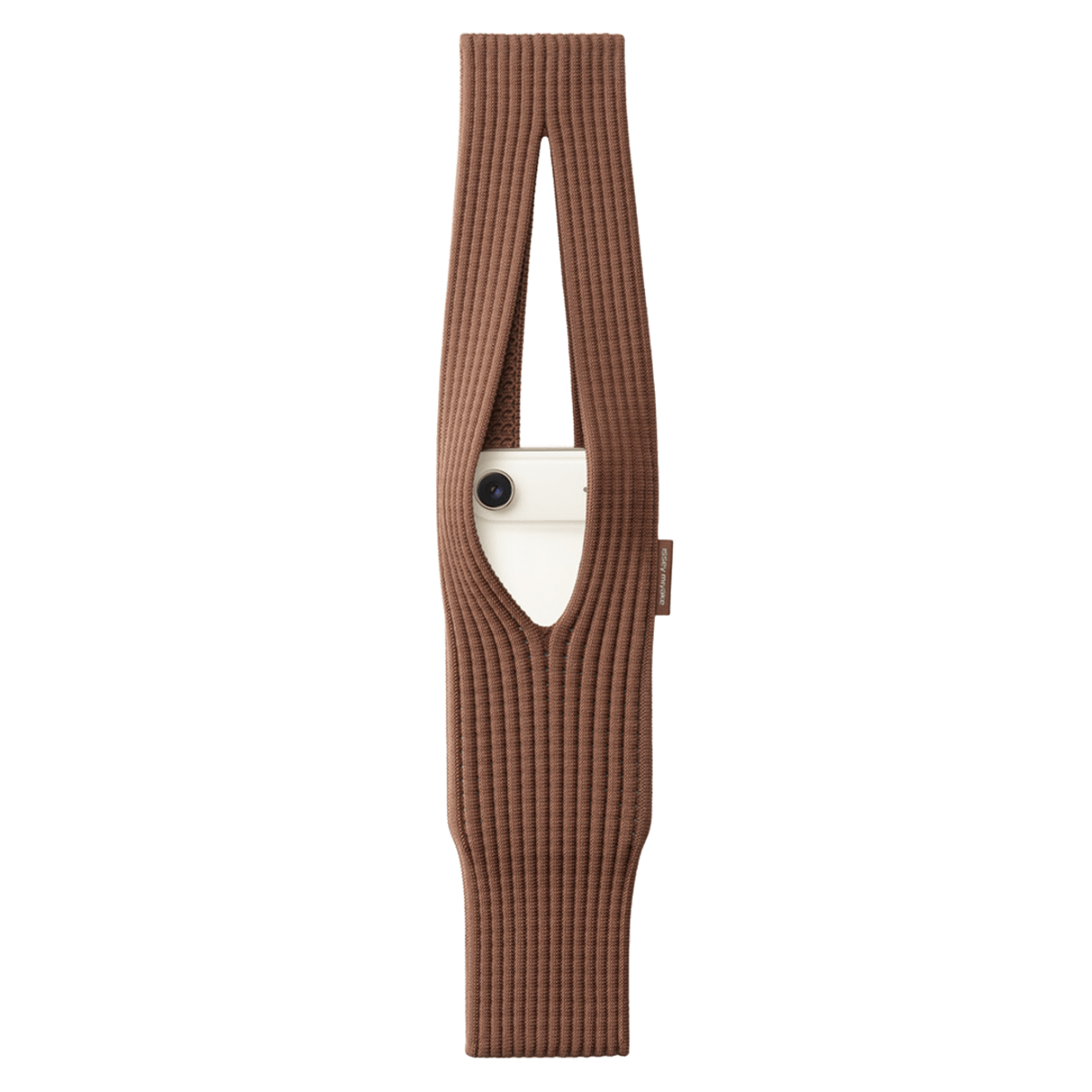 Дизайнерский чехол-сумка iPhone Pocket by ISSEY MIYAKE - Short - Cinnamon (NM58AG00144S)