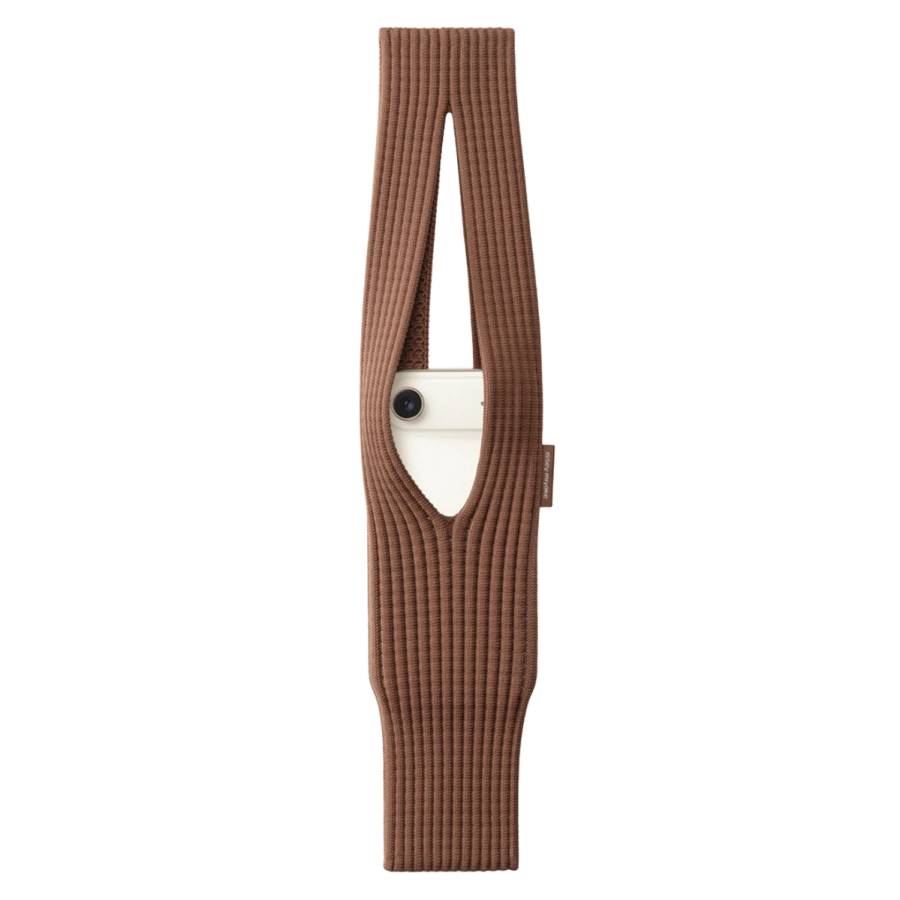 Дизайнерський чохол-сумка iPhone Pocket by ISSEY MIYAKE - Short - Cinnamon (NM58AG00144S)