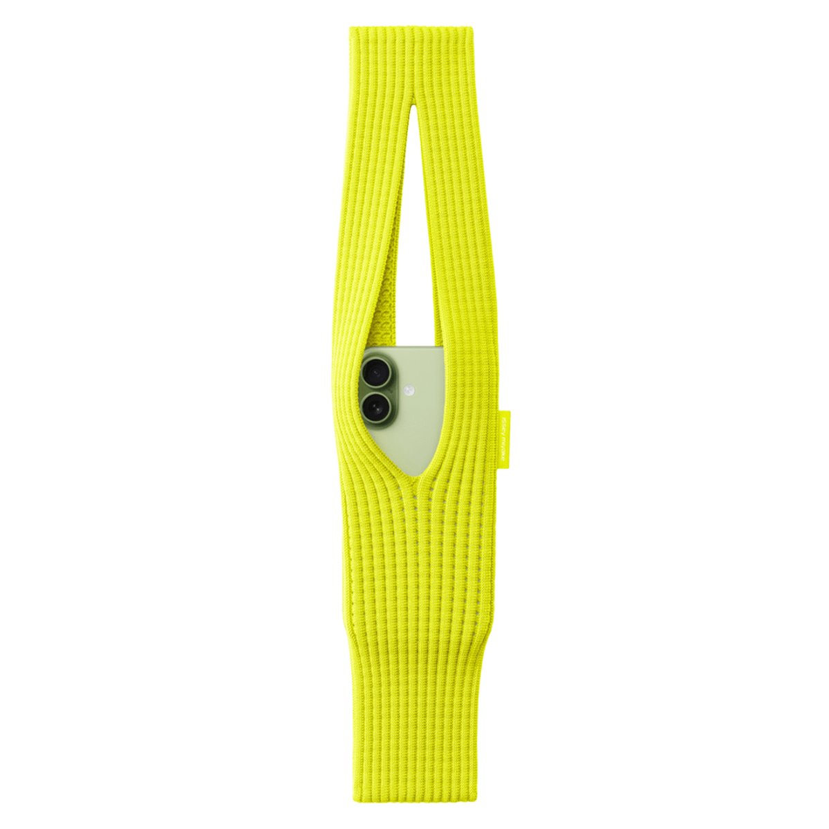 Дизайнерский чехол-сумка iPhone Pocket by ISSEY MIYAKE - Short - Lemon (NM58AG00152S)