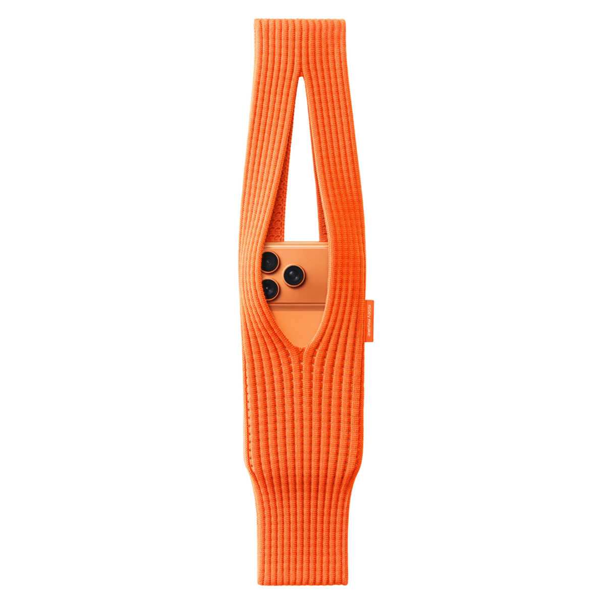 Дизайнерский чехол-сумка iPhone Pocket by ISSEY MIYAKE - Short - Mandarin (NM58AG00132S)