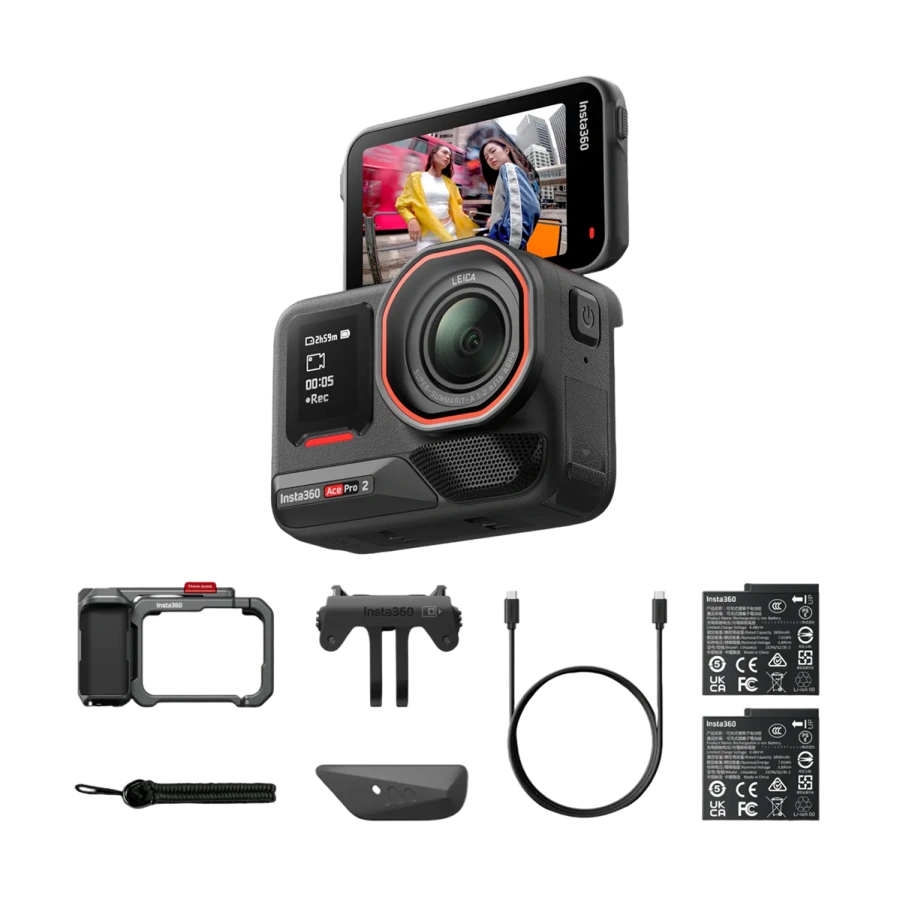 Екшн-камера Insta360 Ace Pro 2 Xplorer Bundle [Dual Battery] - Slate Gray (CINSBBGA_ACEPRO242)