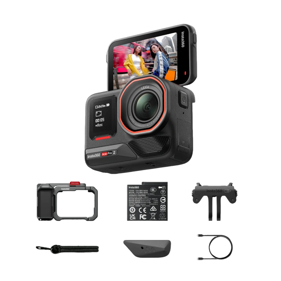 Екшн-камера Insta360 Ace Pro 2 Xplorer Bundle [Single Battery] - Slate Gray