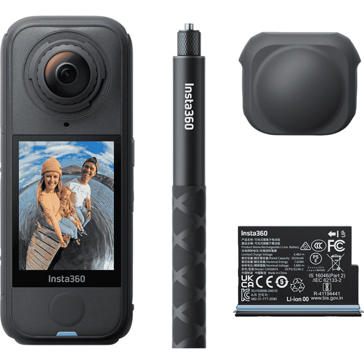 Екшн-камера Insta360 X4 Air Starter Bundle - Graphite Black (CINSAAFA-SE03)