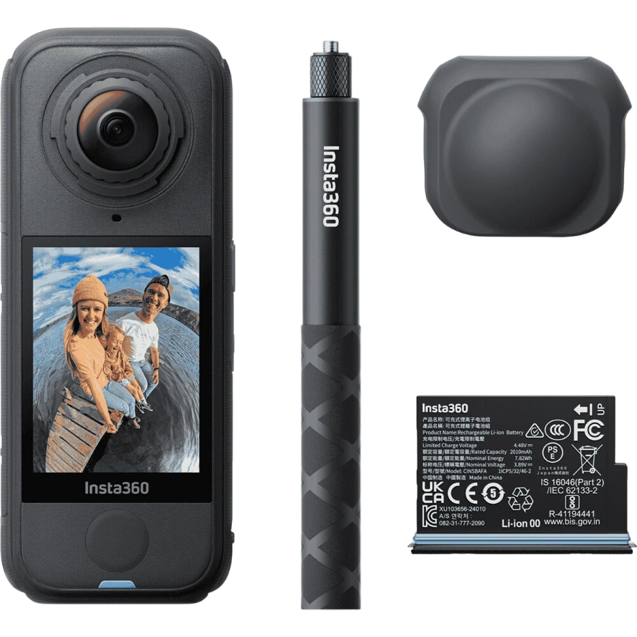 Экшн-камера Insta360 X4 Air Starter Bundle - Graphite Black (CINSAAFA-SE03)
