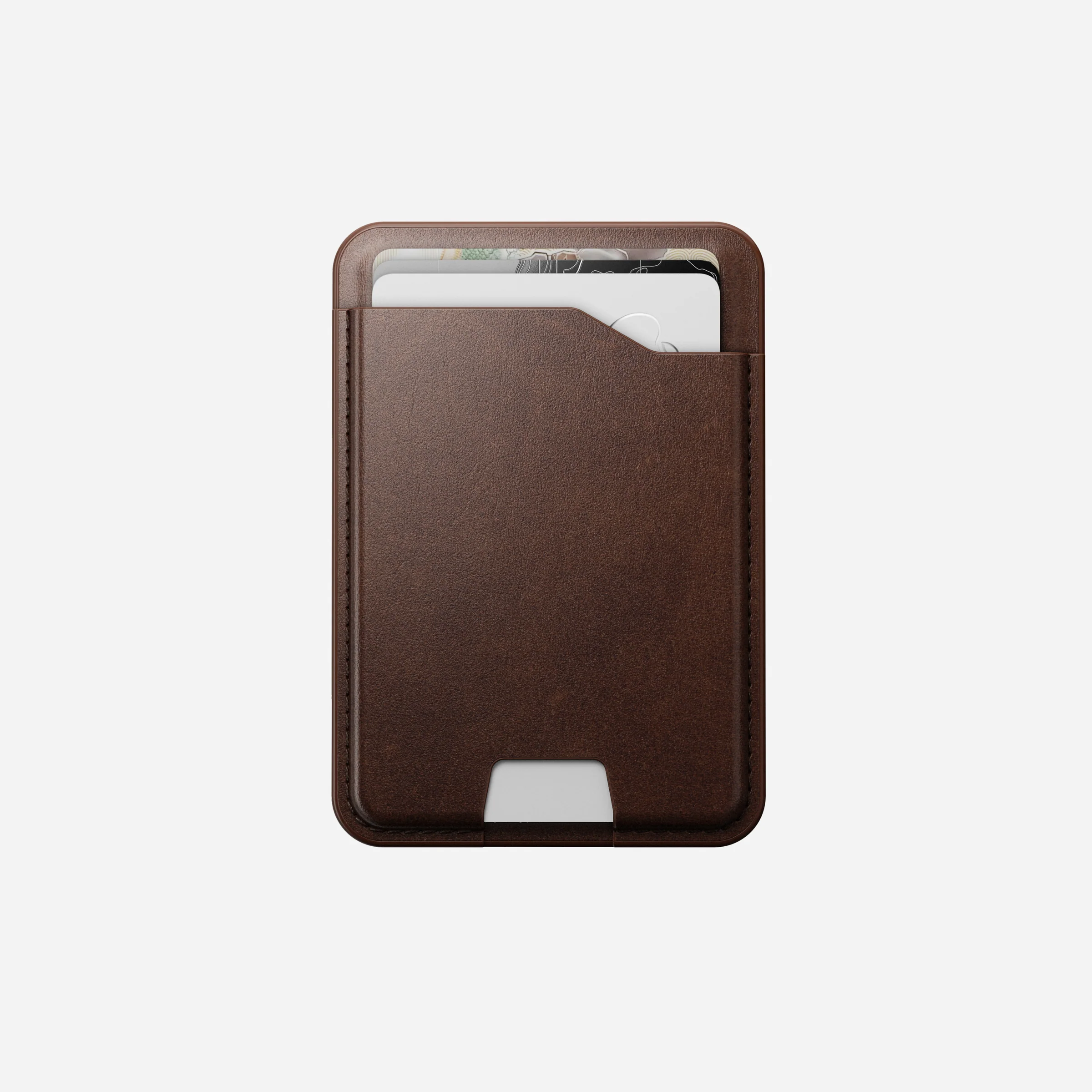 Гаманець для карток Nomad Horween Leather Mag Wallet with Apple Find My - Rustic Brown (NM014742858)