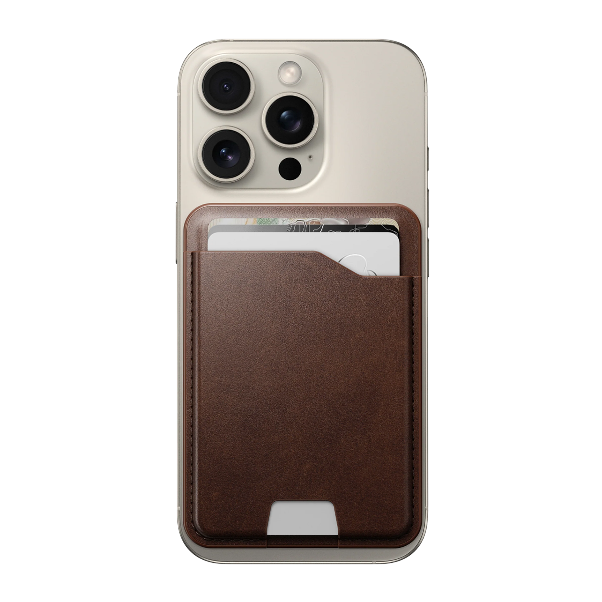 Гаманець для карток Nomad Horween Leather Mag Wallet with Apple Find My - Rustic Brown (NM014742858)