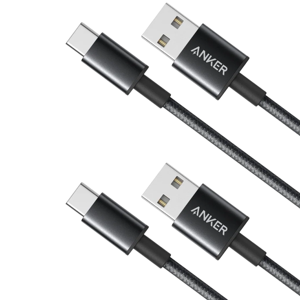 Кабель Anker Premium Nylon USB-A to USB-C Cable [2-Pack - 0,9м] - Black (B8172011)