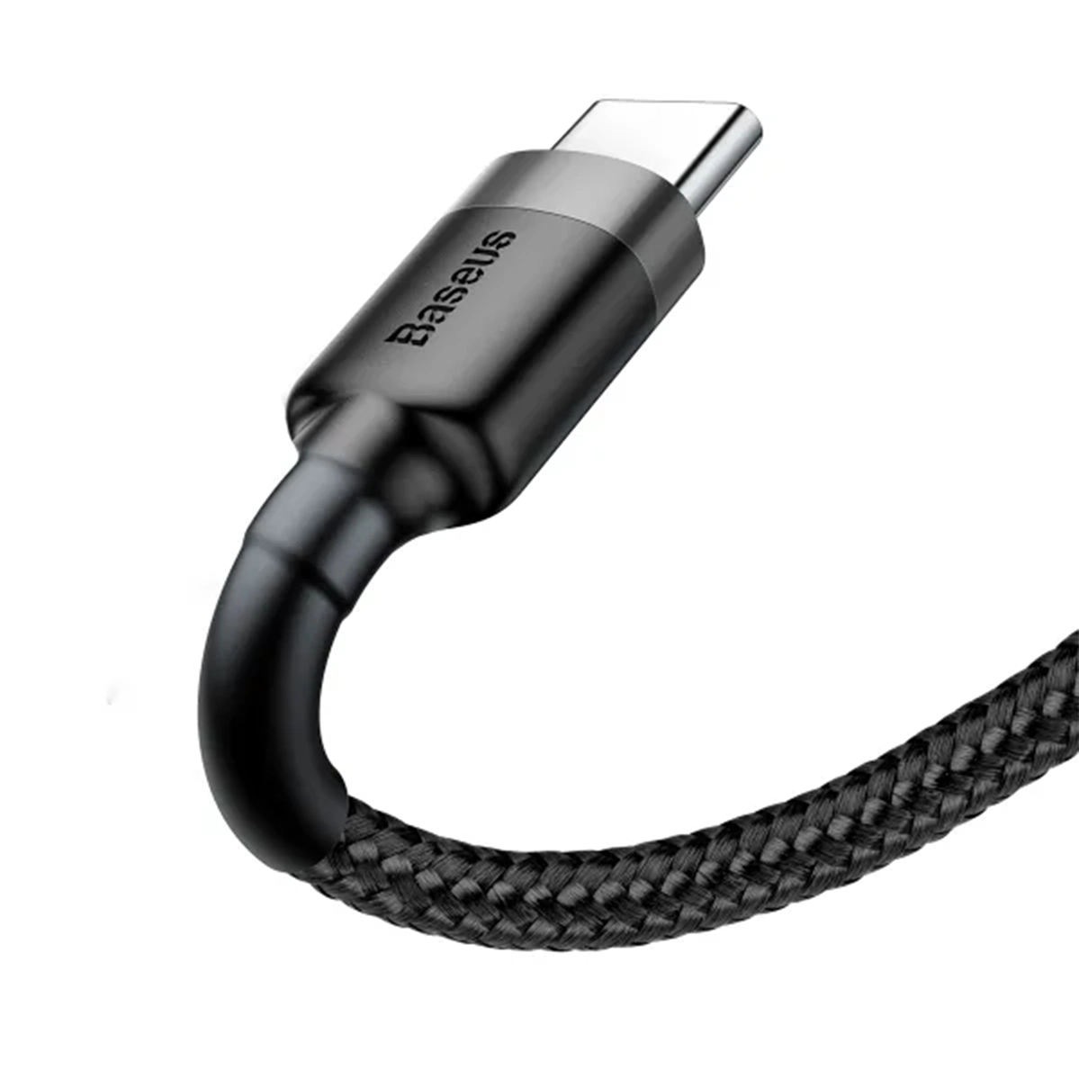 Кабель Baseus Cafule Cable USB For Type-C 3A 0.5m - Gray/Black (CATKLF-AG1)