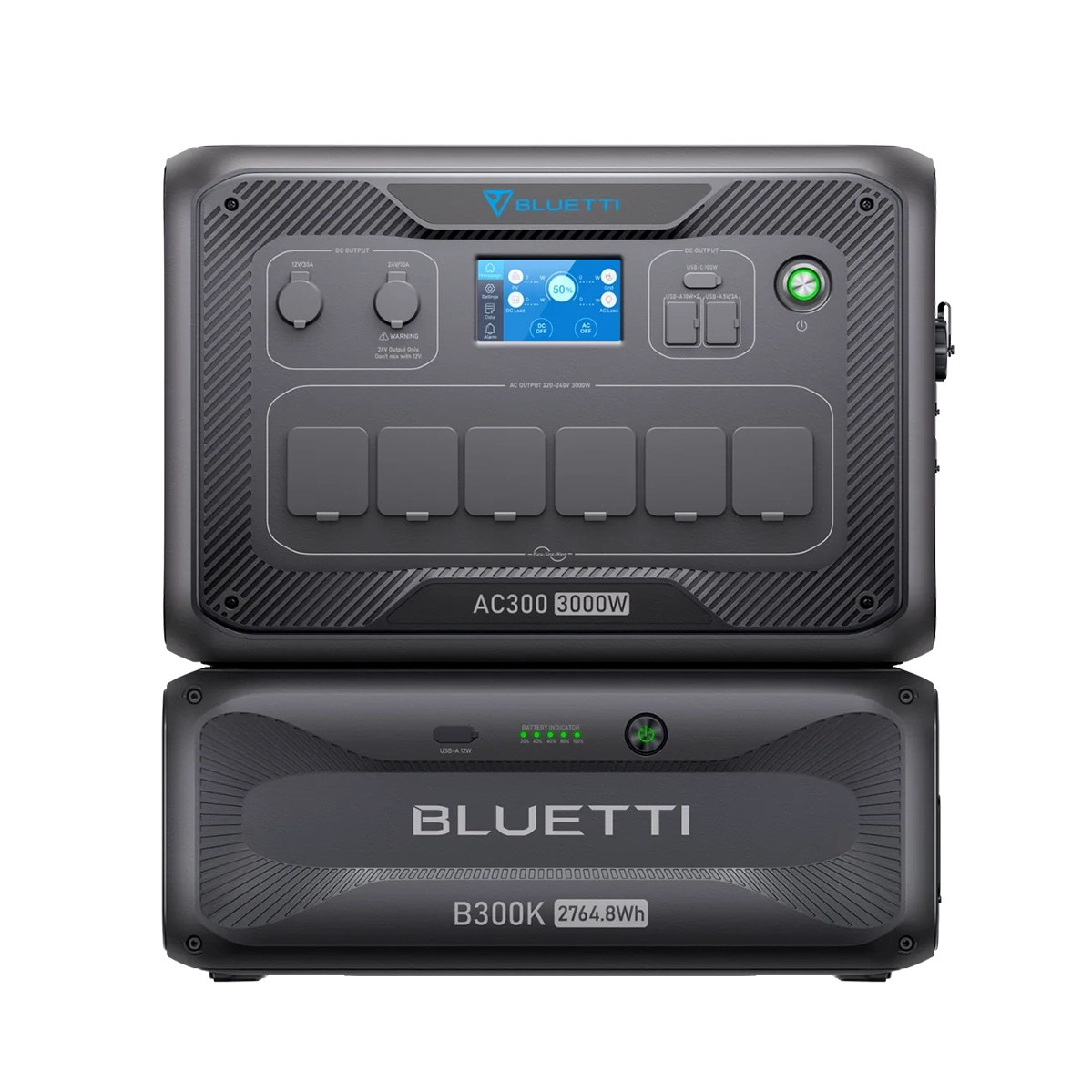 Комплект зарядної станції BLUETTI AC300 + BLUETTI B300K Expansion Battery | 2764Wh 3000W (AC300+B300K)