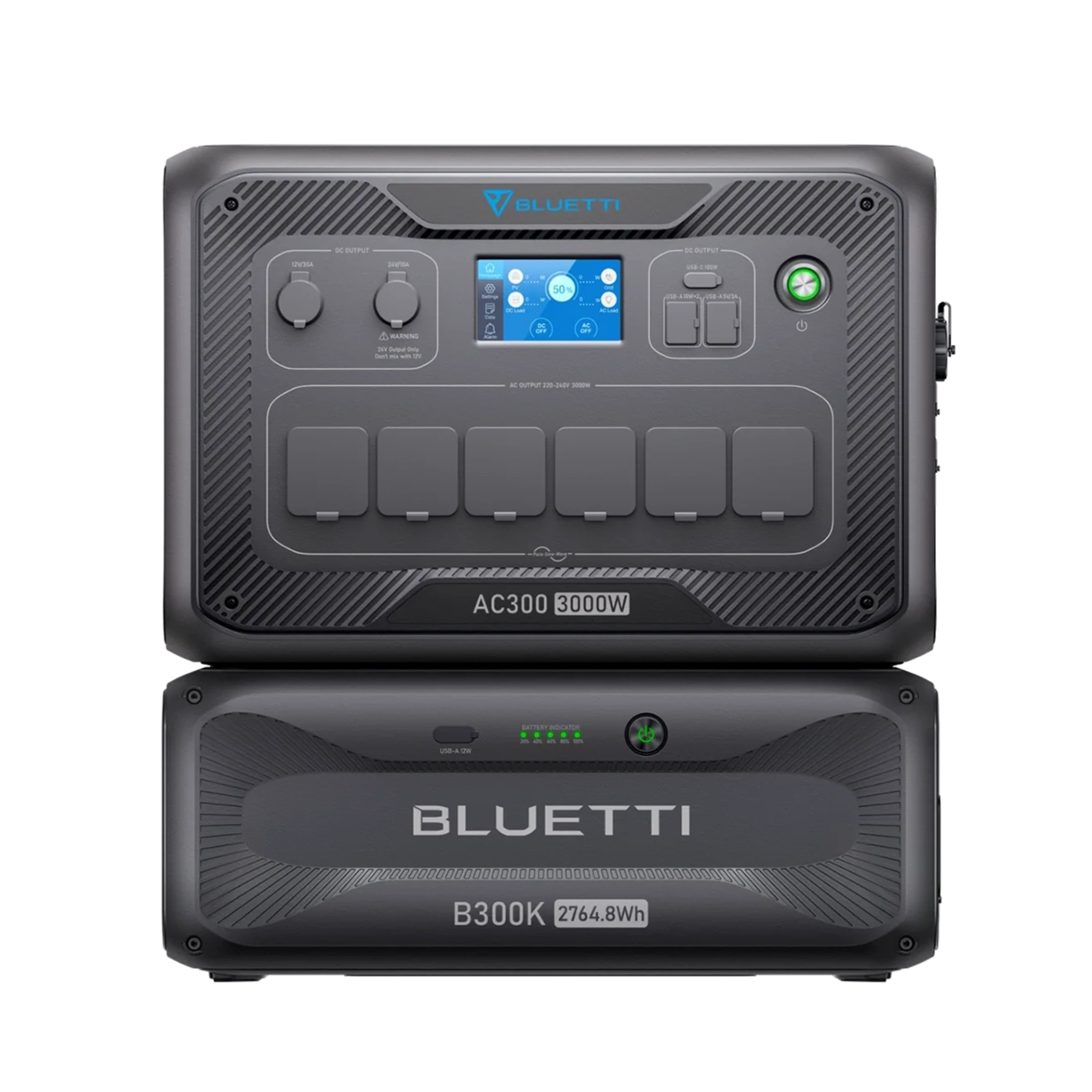 Комплект зарядної станції BLUETTI AC300 + BLUETTI B300K Expansion Battery | 2764Wh 3000W (AC300+B300K)