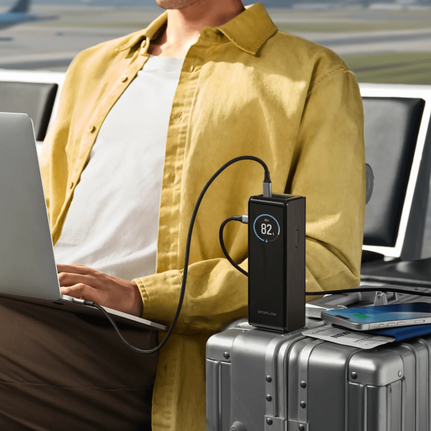 Павербанк EcoFlow RAPID Powerbank 25000mAh 170W - Silver (EF-RAPID25K140W-S-EU)