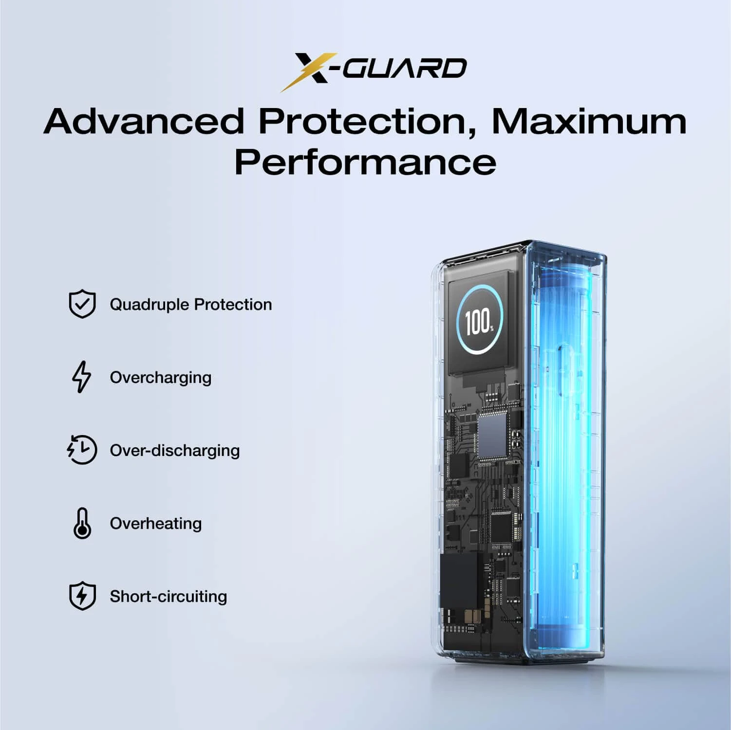 Павербанк із вбудованим і висувним кабелями EcoFlow RAPID Powerbank 25000mAh 170W - Silver (EF-RAPID25K100W-S-EU)