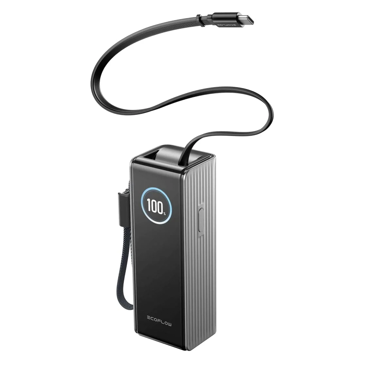 Павербанк із вбудованим і висувним кабелями EcoFlow RAPID Powerbank 25000mAh 170W - Silver (EF-RAPID25K100W-S-EU)