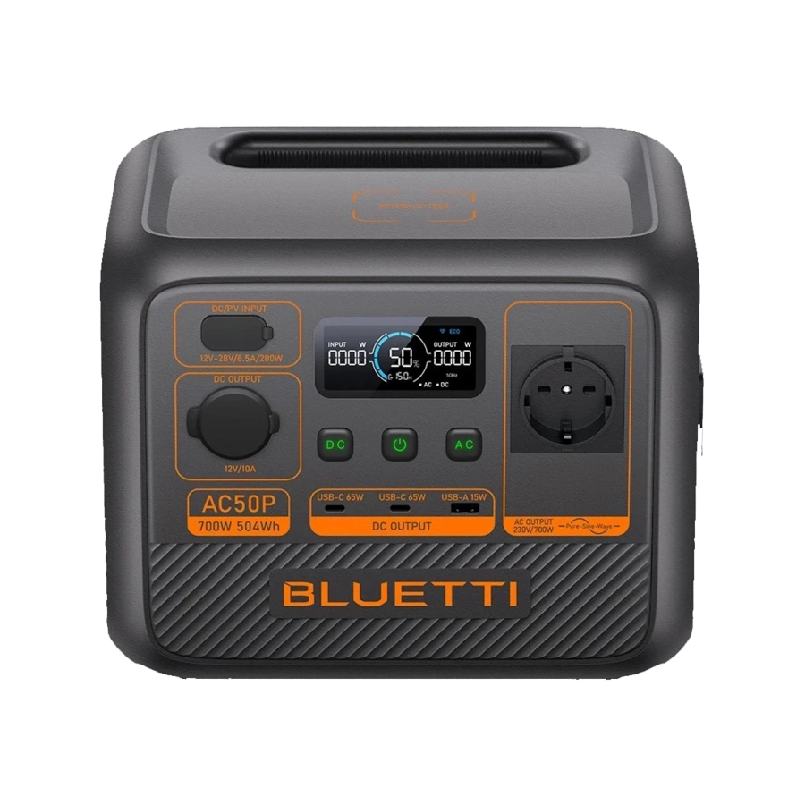 Портативная зарядная станция BLUETTI AC50P 700W 504Wh (P-AC50P-EU-GY-BL-010)
