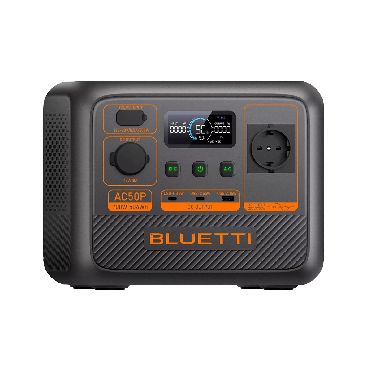 Портативная зарядная станция BLUETTI AC50P 700W 504Wh (P-AC50P-EU-GY-BL-010)