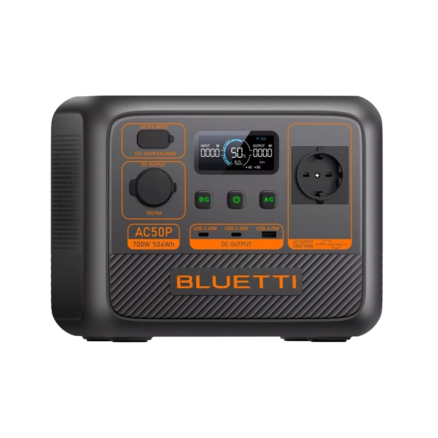 Портативная зарядная станция BLUETTI AC50P 700W 504Wh (P-AC50P-EU-GY-BL-010)