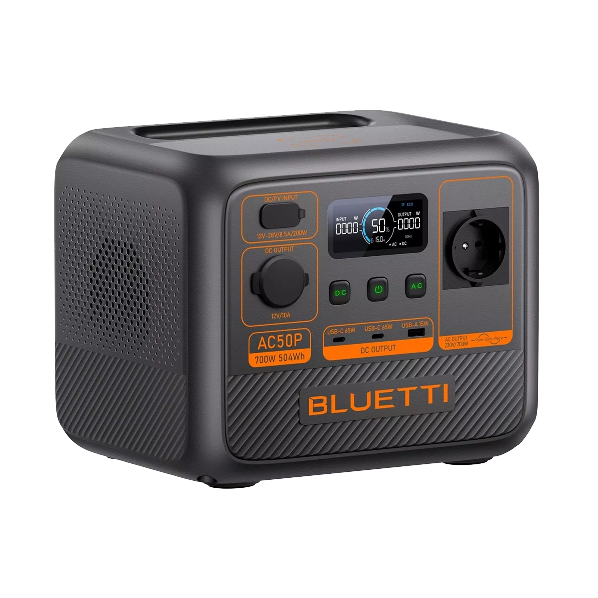 Портативная зарядная станция BLUETTI AC50P 700W 504Wh (P-AC50P-EU-GY-BL-010)