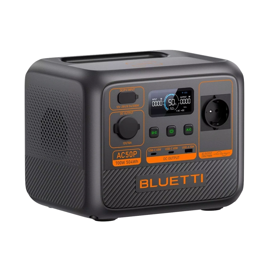 Портативная зарядная станция BLUETTI AC50P 700W 504Wh (P-AC50P-EU-GY-BL-010)