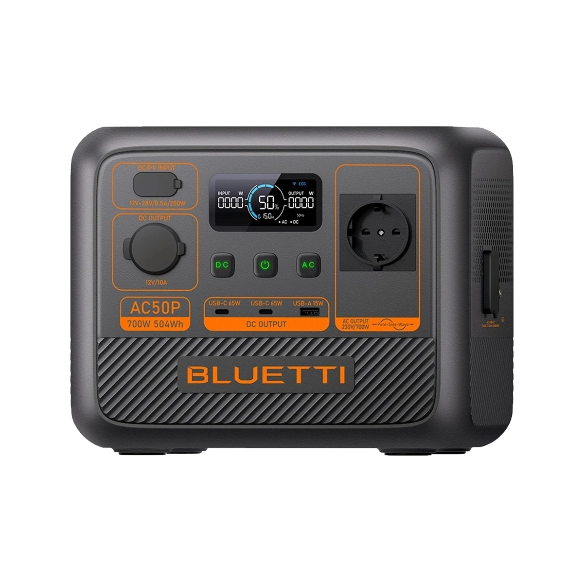 Портативная зарядная станция BLUETTI AC50P 700W 504Wh (P-AC50P-EU-GY-BL-010)