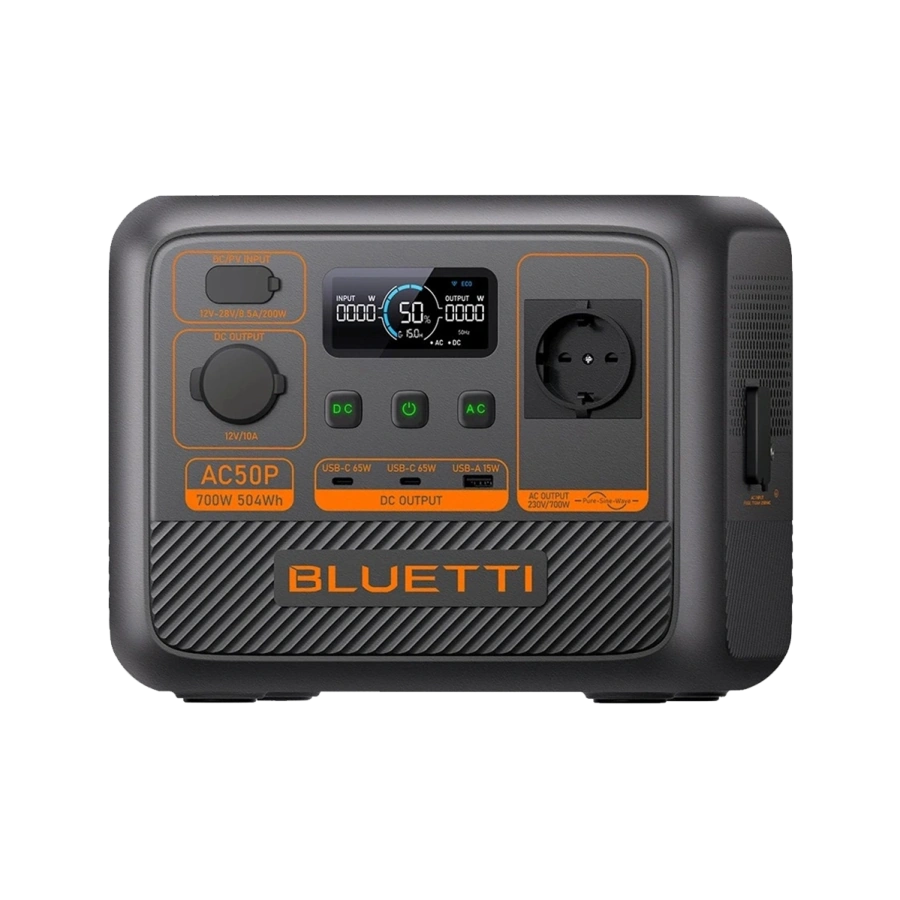 Портативная зарядная станция BLUETTI AC50P 700W 504Wh (P-AC50P-EU-GY-BL-010)