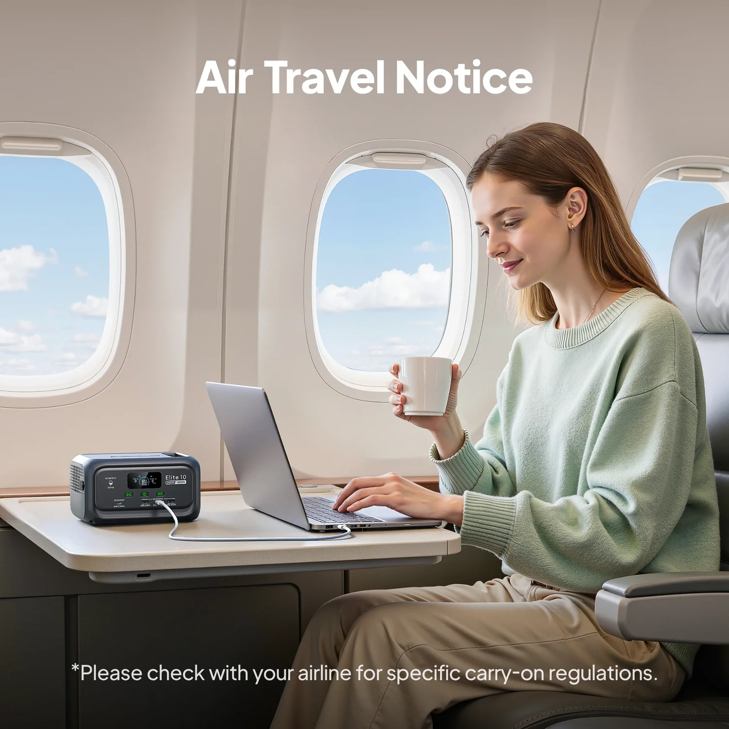 Портативна зарядна станція BLUETTI Elite 10 with UPS | 200W 128Wh (P-EL10-EU-GY-BL-010)