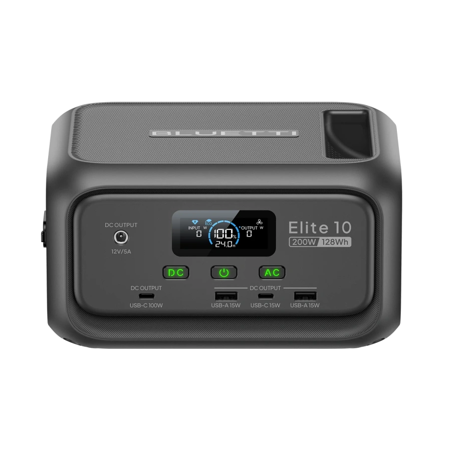 Портативна зарядна станція BLUETTI Elite 10 with UPS | 200W 128Wh (P-EL10-EU-GY-BL-010)