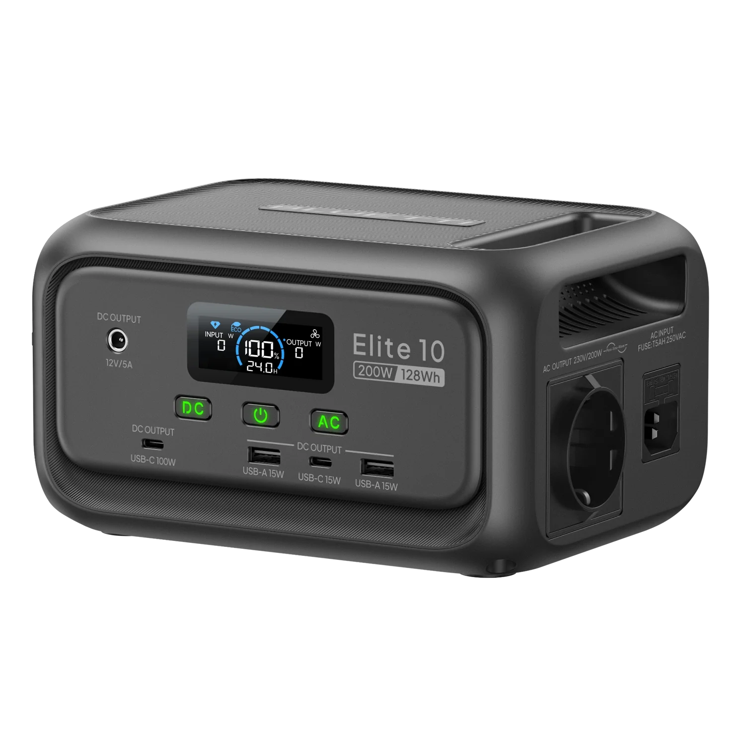 Портативна зарядна станція BLUETTI Elite 10 with UPS | 200W 128Wh (P-EL10-EU-GY-BL-010)