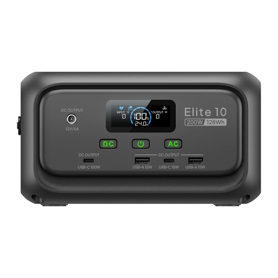 Портативна зарядна станція BLUETTI Elite 10 with UPS | 200W 128Wh (P-EL10-EU-GY-BL-010)