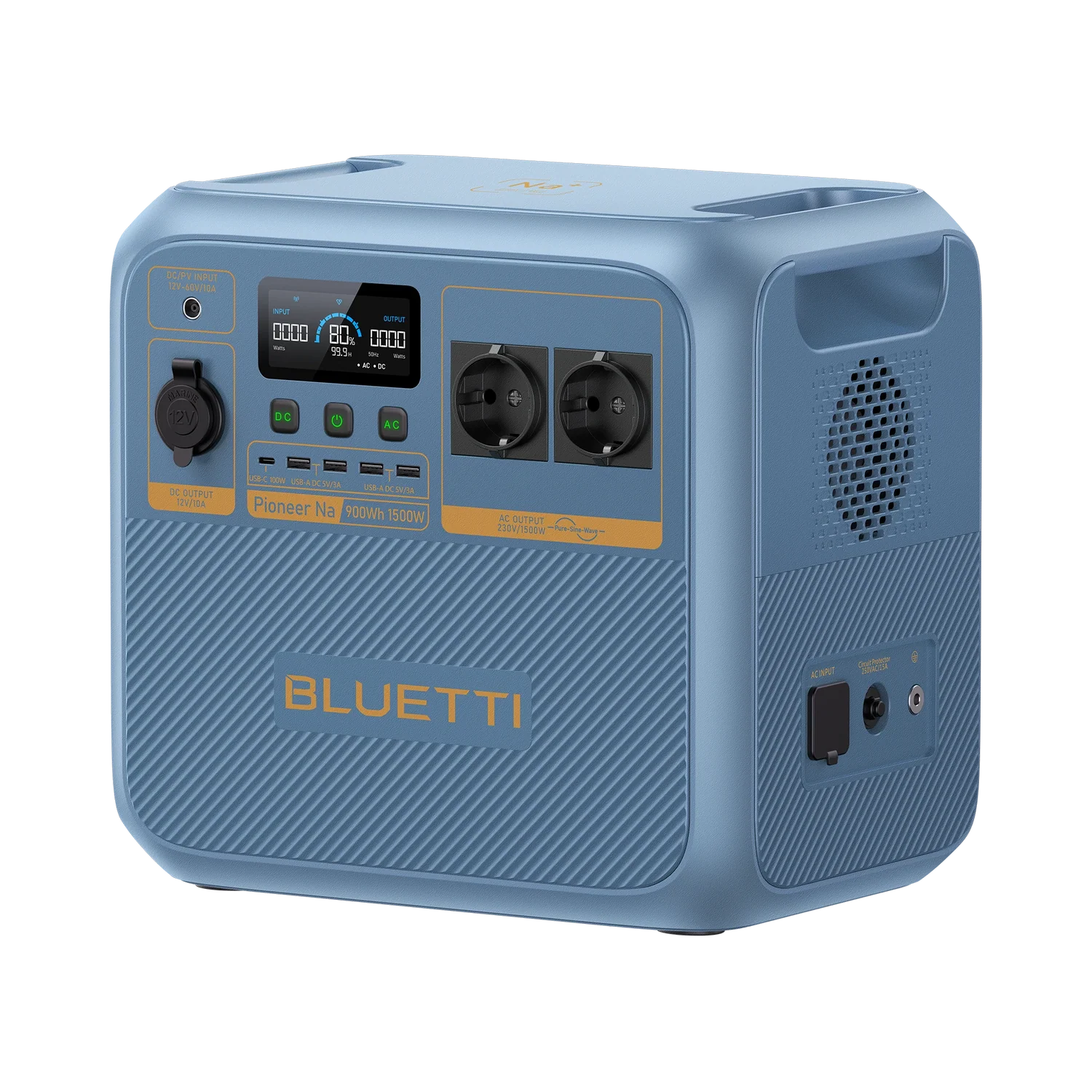 Портативна зарядна станція BLUETTI Pioneer Na Portable Power Station [Sodium-ion] | 1500W 900Wh (P-PIONEERNA-EU-GY-BL-010)