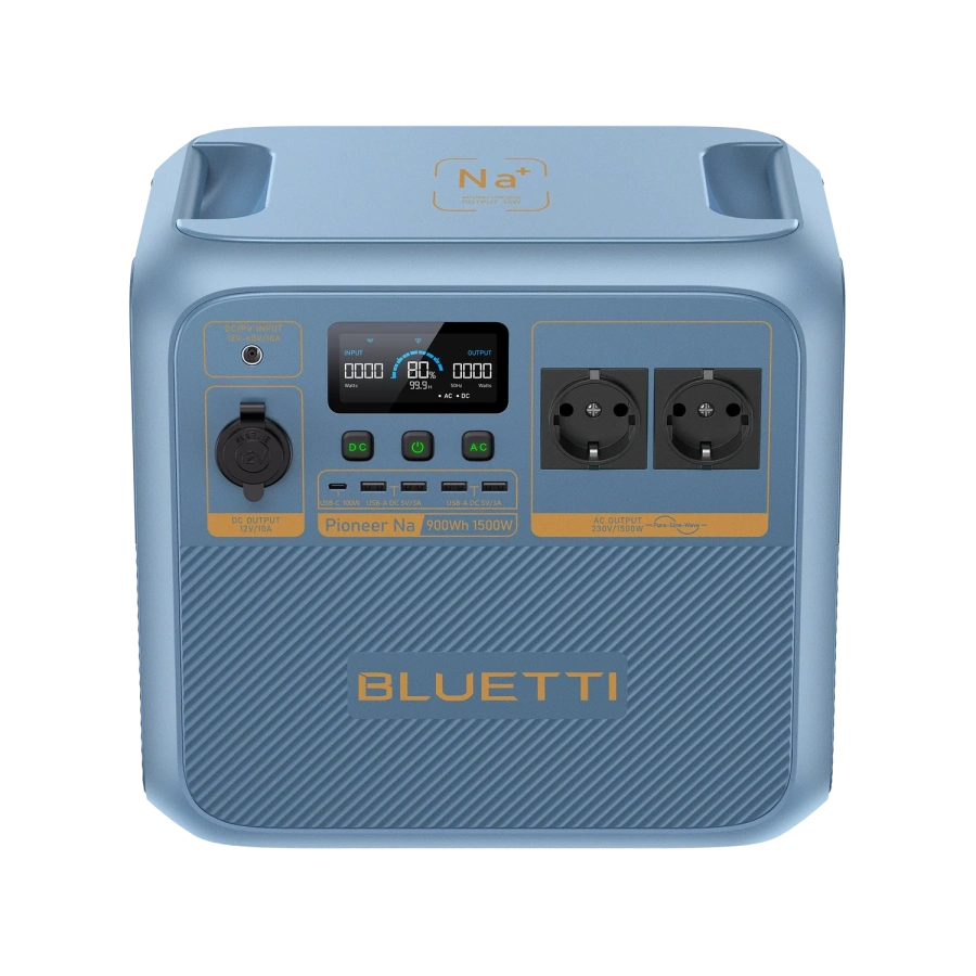 Портативная зарядная станция BLUETTI Pioneer Na Portable Power Station [Sodium-ion] | 1500W 900Wh (P-PIONEERNA-EU-GY-BL-010)