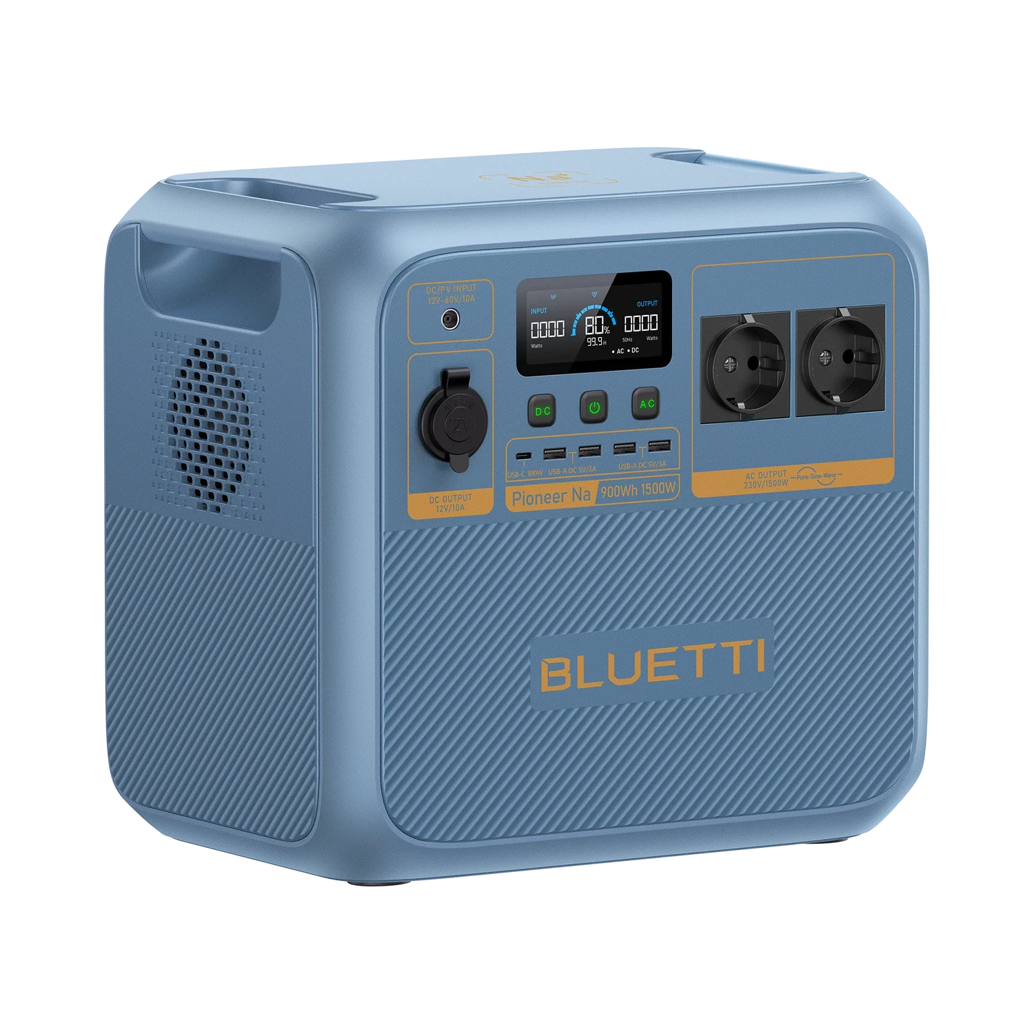 Портативна зарядна станція BLUETTI Pioneer Na Portable Power Station [Sodium-ion] | 1500W 900Wh (P-PIONEERNA-EU-GY-BL-010)