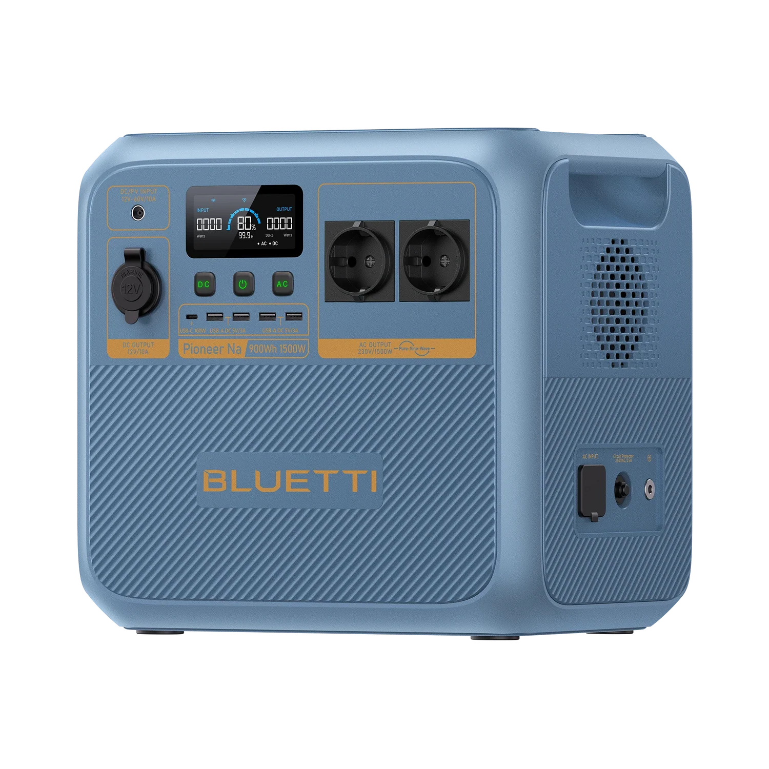 Портативна зарядна станція BLUETTI Pioneer Na Portable Power Station [Sodium-ion] | 1500W 900Wh (P-PIONEERNA-EU-GY-BL-010)