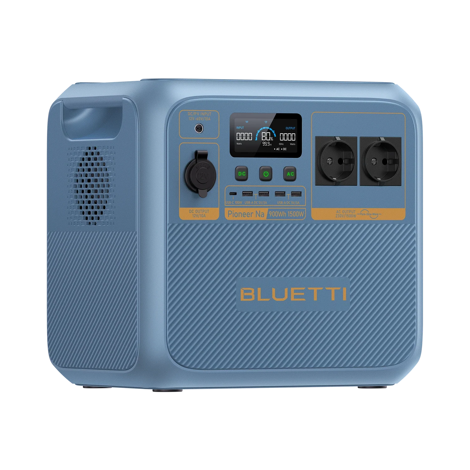 Портативна зарядна станція BLUETTI Pioneer Na Portable Power Station [Sodium-ion] | 1500W 900Wh (P-PIONEERNA-EU-GY-BL-010)