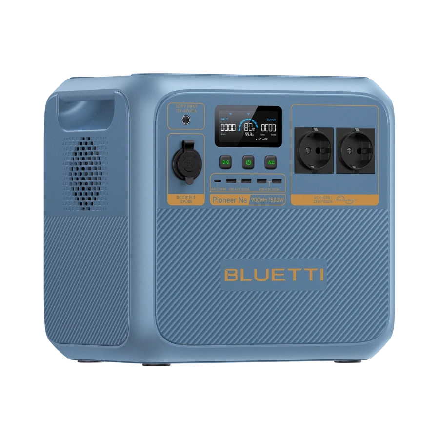 Портативная зарядная станция BLUETTI Pioneer Na Portable Power Station [Sodium-ion] | 1500W 900Wh (P-PIONEERNA-EU-GY-BL-010)