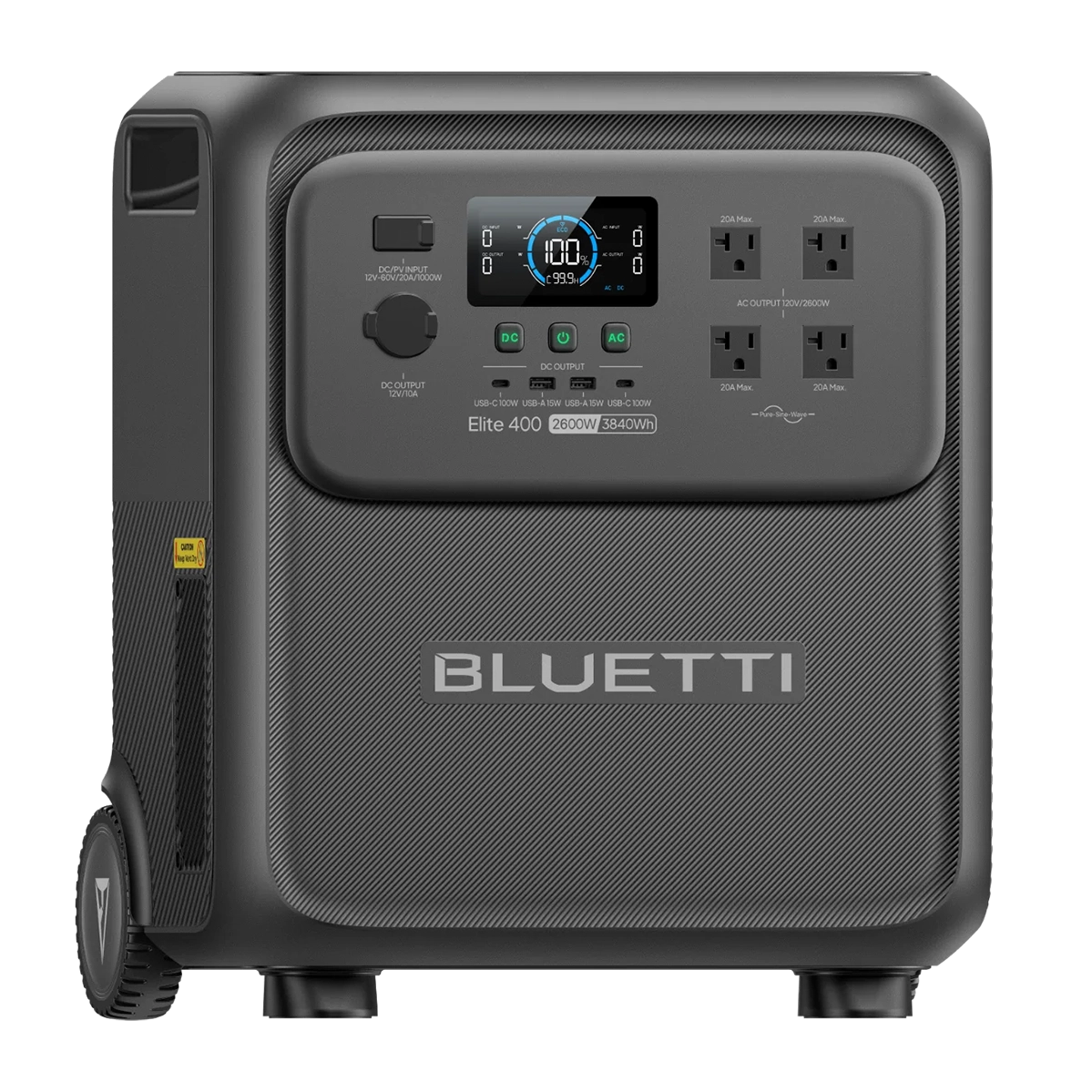 Портативна зарядна станція BLUETTI Elite 400 | 3840Wh 2600W (P-EL400-EU-GY-BL-010)