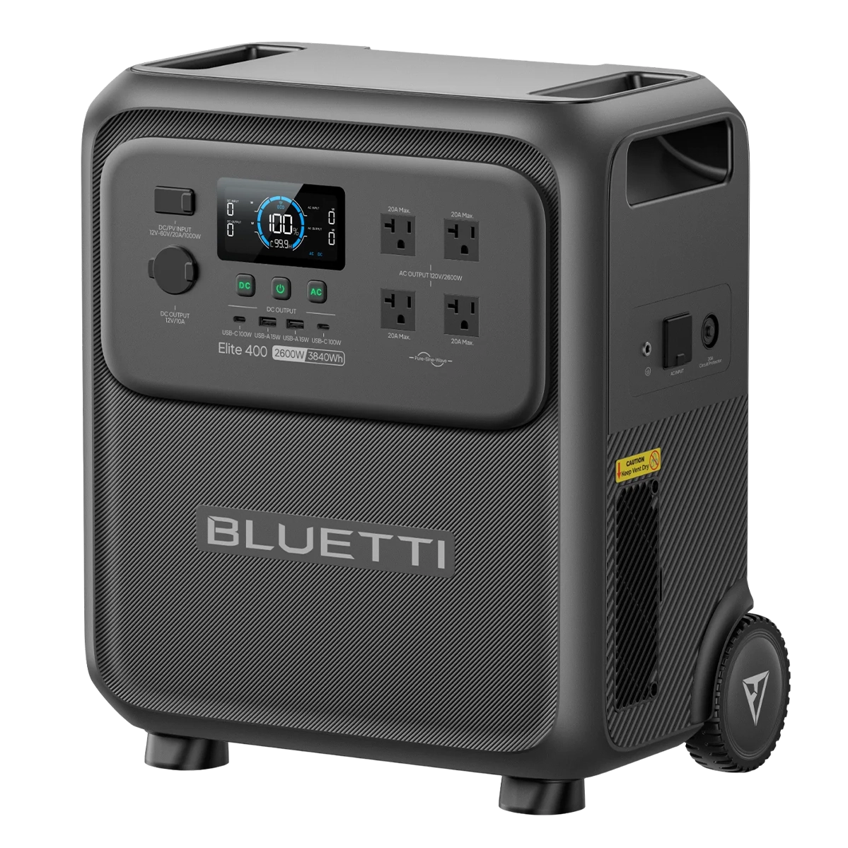 Портативна зарядна станція BLUETTI Elite 400 | 3840Wh 2600W (P-EL400-EU-GY-BL-010)