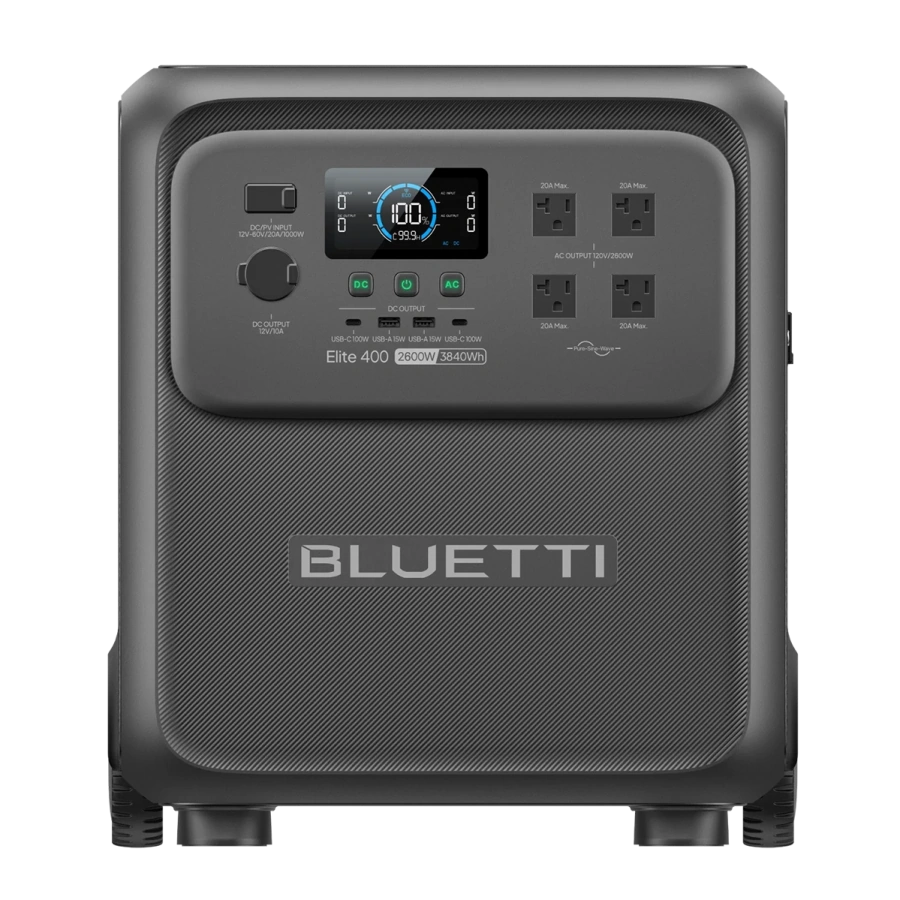 Портативная зарядная станция BLUETTI Elite 400 | 3840Wh 2600W (P-EL400-EU-GY-BL-010)