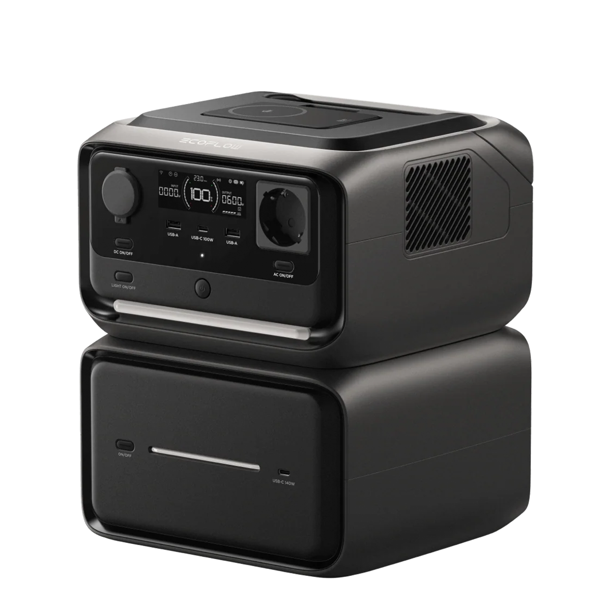 Портативна зарядна станція EcoFlow RIVER 3 Max Plus Wireless | 858Wh 600W (EFRIVER3MP-Wireless-EU-CBOX)