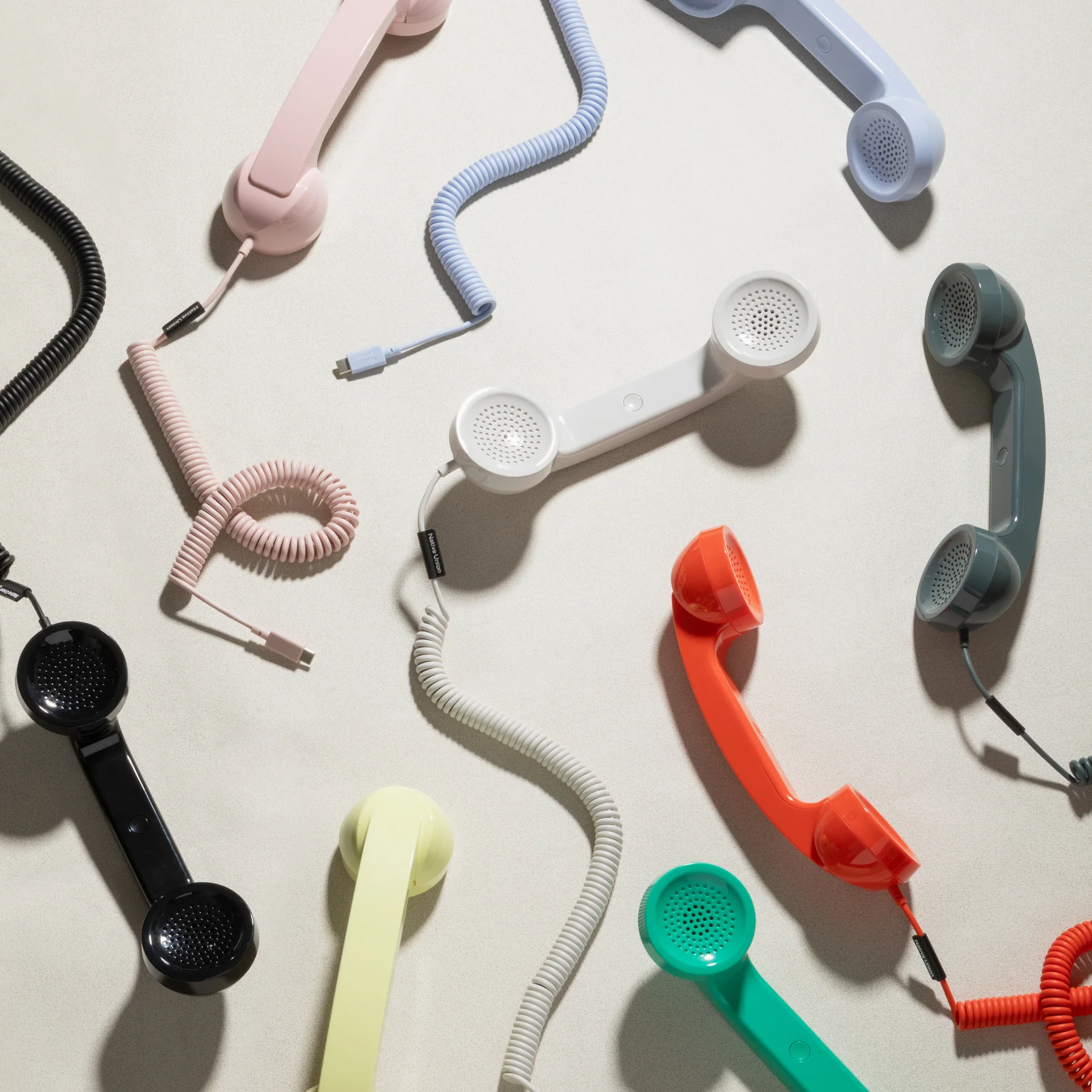 Ретро-трубка для смартфона/компьютера Native Union POP Phone - Alarm Red (POP-P-ARD)