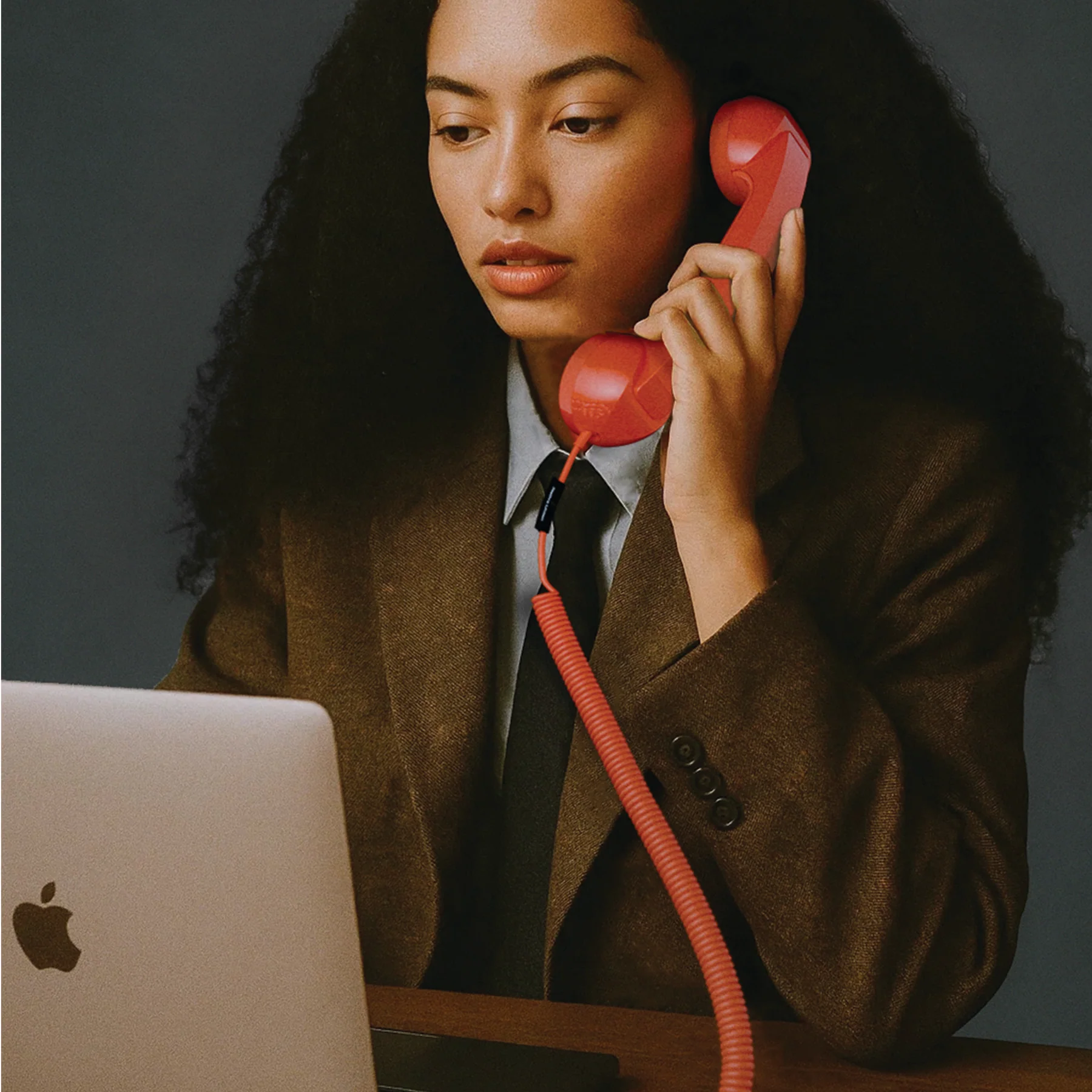 Ретро-трубка для смартфона/компьютера Native Union POP Phone - Alarm Red (POP-P-ARD)