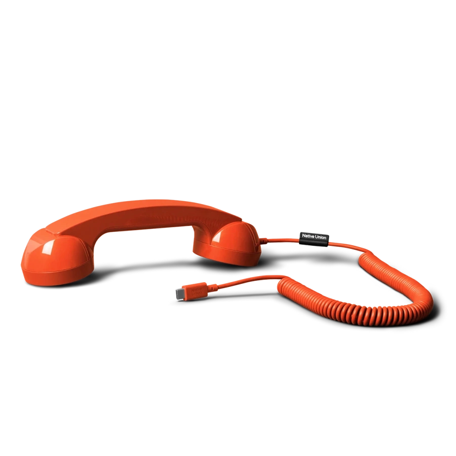 Ретро-трубка для смартфона/компьютера Native Union POP Phone - Alarm Red (POP-P-ARD)