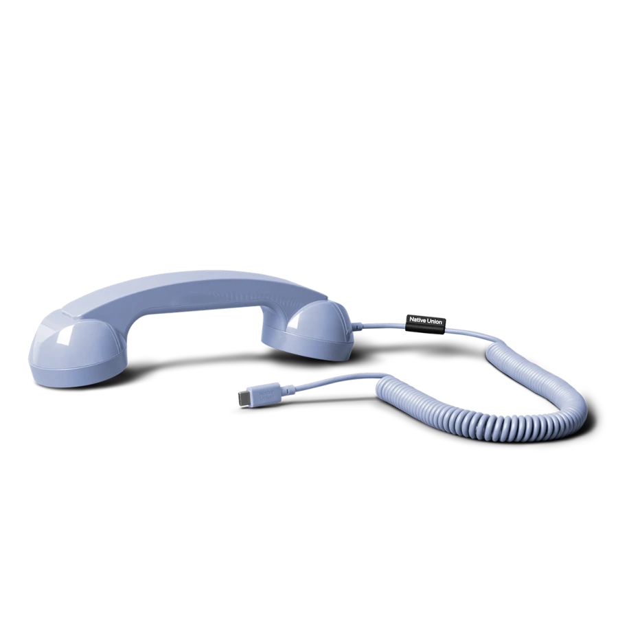 Ретро-трубка для смартфона/компьютера Native Union POP Phone - Azur (POP-P-AZR)