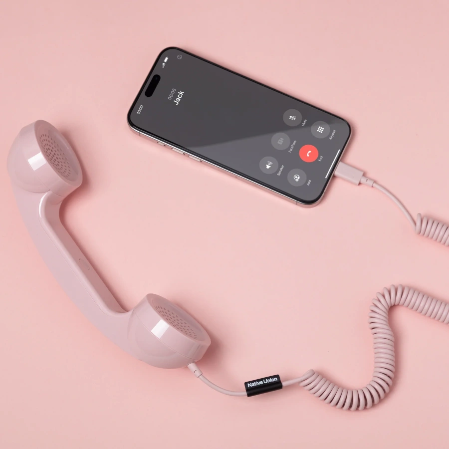 Ретро-трубка для смартфона/компьютера Native Union POP Phone - Candy (POP-P-CDY)