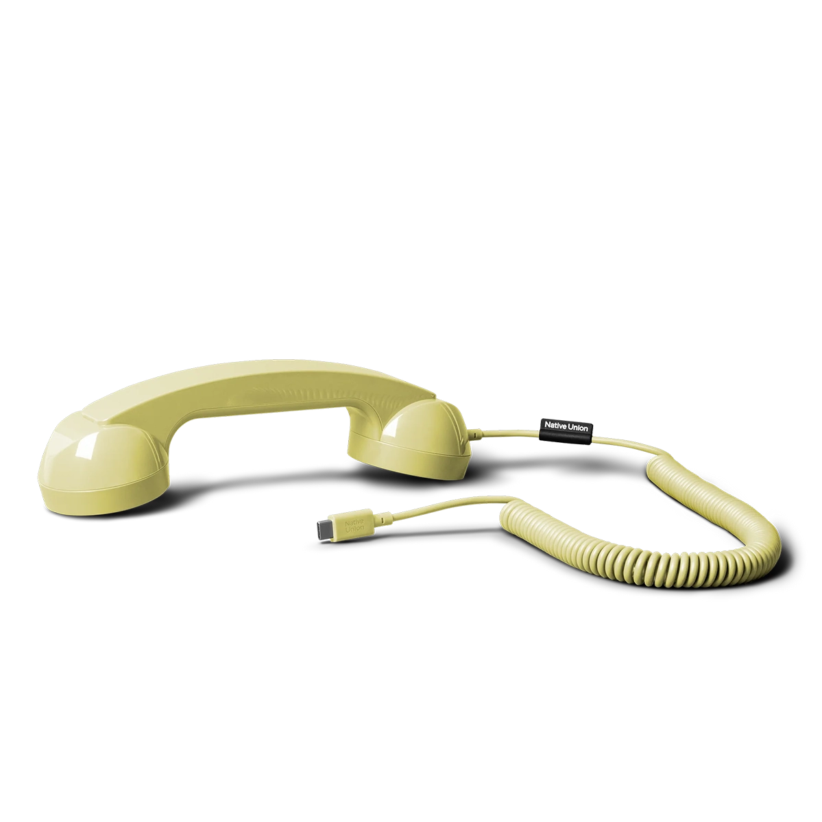 Ретро-трубка для смартфона/компьютера Native Union POP Phone - Lemon (POP-P-LMO)