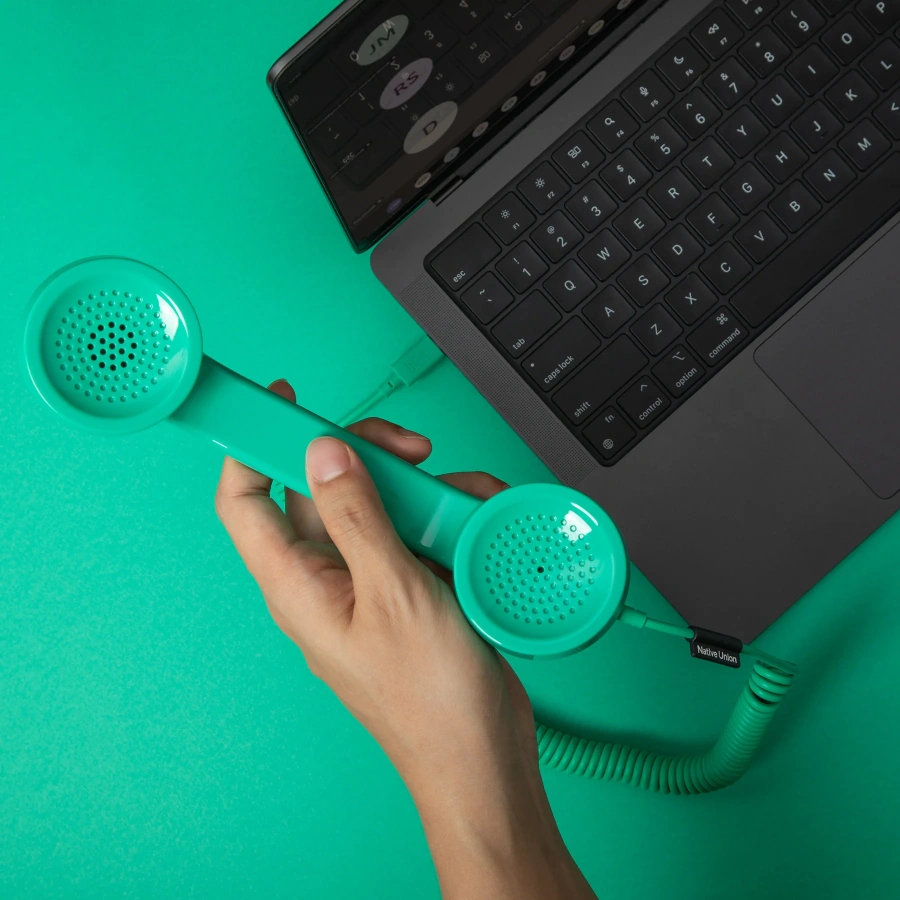 Ретро-трубка для смартфона/компьютера Native Union POP Phone - Pine (POP-P-PIN)
